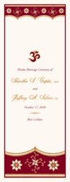 Sari Pattern Wedding Programs