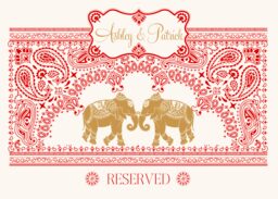 Paisley Bandana Elephants Table Names