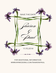 Iris Square Save the Dates