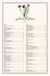 Wispy Iris  Seating Charts