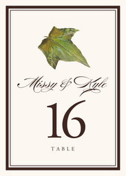 Colorful Leaves Assortment 01  Table Numbers