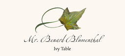Assorted Twisty Leaves  Place Cards