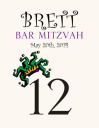 Masquerade Table Numbers