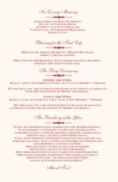 Elegance and Engravers Wedding Programs