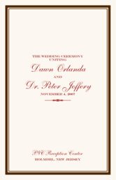 Elegance and Engravers Wedding Programs