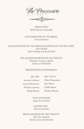 Prayer for Israel-Jewish Wedding Programs