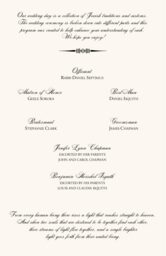 Branched-Two Trees Wedding Programs