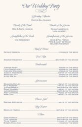 JuJu Flourish Wedding Programs