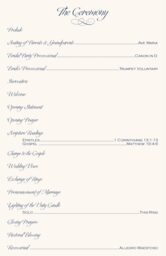 JuJu Flourish Wedding Programs