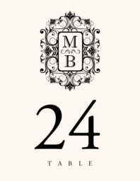 Kaleidoscope Table Numbers