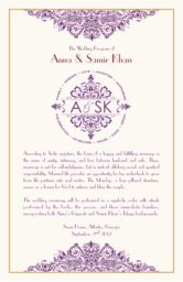 Karathee Hoom  Wedding Programs