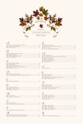 Autumn Leaf Banner Seating Charts