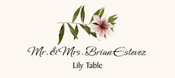 Lily  Place Cards