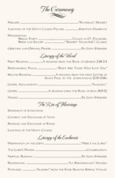 Linked Hearts Wedding Programs
