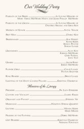 Linked Hearts Wedding Programs