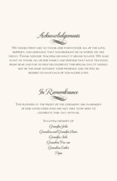 Linked Hearts Wedding Programs