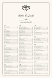 Linked Hearts Seating Charts