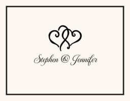 Linked Hearts Thank You Notes