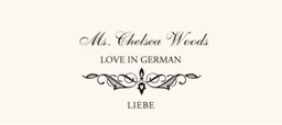 Love in Languages  Place Cards