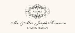 Love in Languages  Place Cards