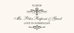 Love in Languages  Place Cards