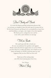 Love Dove Wedding Programs