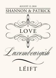 Love in Languages  Table Names