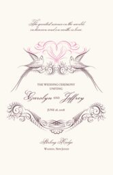 Lovebirds  Wedding Programs
