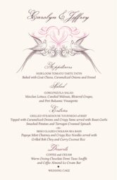 Lovebirds Wedding Menus