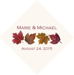 Maple Leaf Pattern Favor Tags