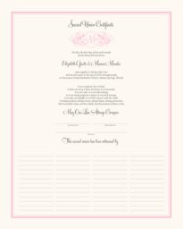 Curly Sue - Sacred Union Wedding Certificates