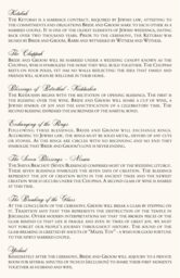 Me She Barach  Wedding Programs