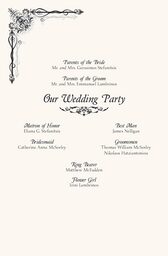 Midsummer's Night Dream Wedding Programs