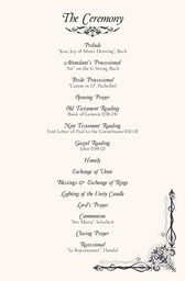 Midsummer's Night Dream Wedding Programs