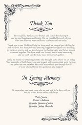 Midsummer's Night Dream Wedding Programs