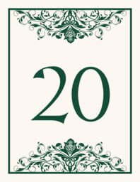 Murphy's Thistle Table Numbers