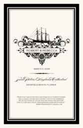 Seaworthy Navigation  Wedding Programs