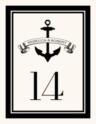 Anchor Banner Table Numbers