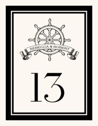 Steering Wheel Banner Table Numbers