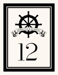 Steering Wheel Banner Table Numbers