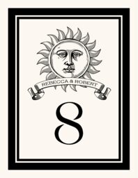 Sun Banner Table Numbers