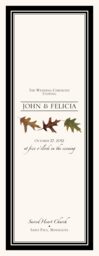 Oak Pattern Wedding Programs