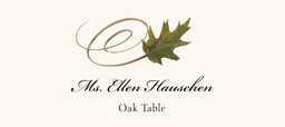 Assorted Swirly Leaves  Place Cards