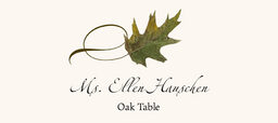 Assorted Twisty Leaves  Place Cards