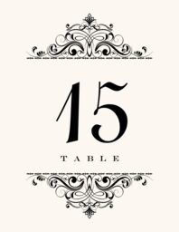 Oki Sun Table Numbers