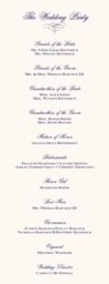 Old Script and Engravers Wedding Programs