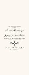 Only Calligraphy  Wedding Programs