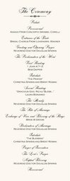 Only Calligraphy  Wedding Programs