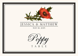 Assorted Flowers and Monogram  Table Names