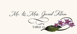 Orchid Assortment  Place Cards